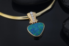 Steve Schmier's Jewelry, Big Hinged Opal Pendant